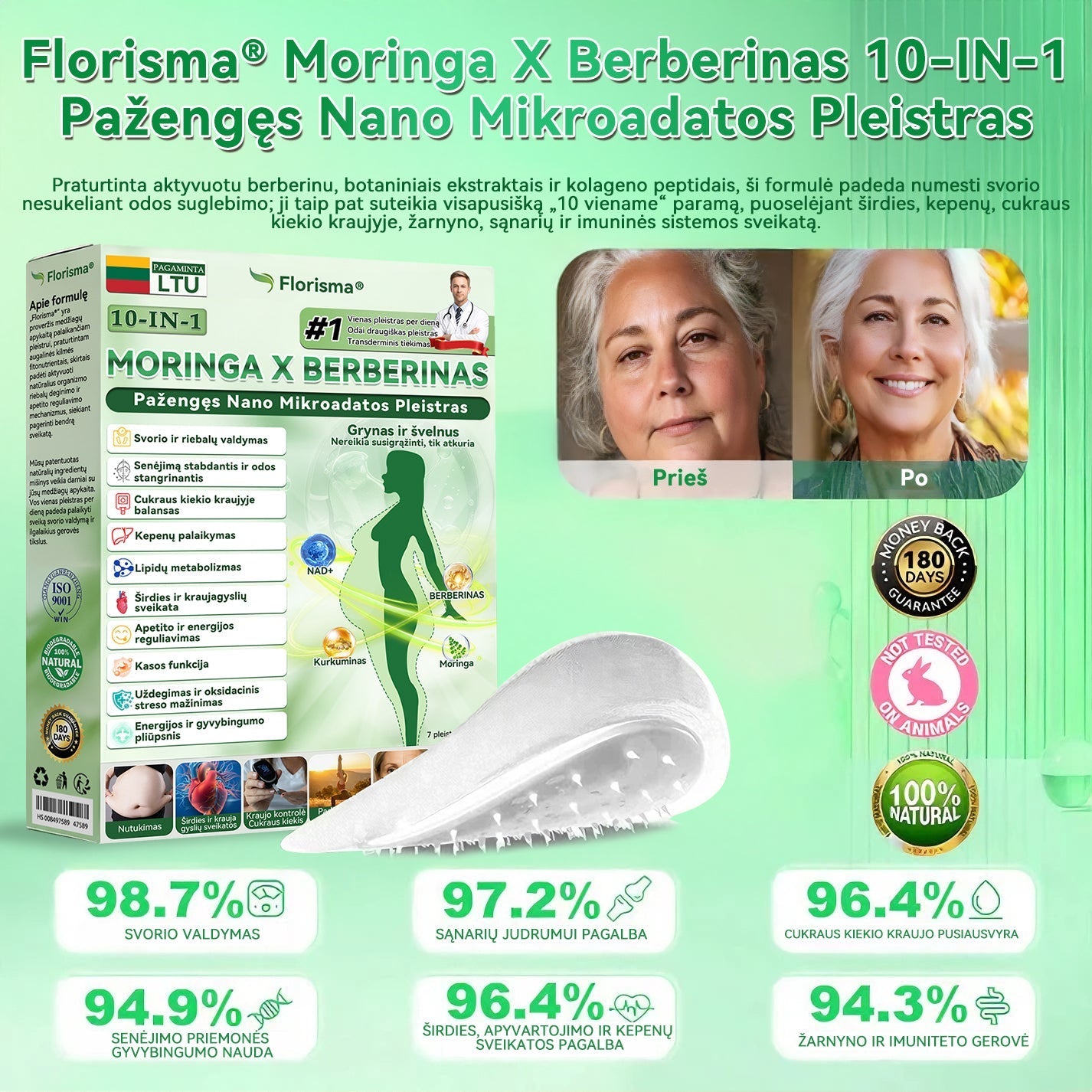 【𝐏𝐚𝐬𝐤𝐮𝐭𝐢𝐧ė𝐬 𝐝𝐢𝐞𝐧𝐨𝐬 𝐚𝐤𝐜𝐢𝐣𝐚 – 𝟗𝟎 % 𝐧𝐮𝐨𝐥𝐚𝐢𝐝𝐚 】🍋‍🟩🍋‍🟩 Florisma® 𝑀𝑜𝑟𝑖𝑛𝑔𝑎 𝑋 𝐵𝑒𝑟𝑏𝑒𝑟𝑖𝑛𝑎𝑠 10-𝐼𝑁-1 𝑃𝑎ž𝑒𝑛𝑔ę𝑠 𝑁𝑎𝑛𝑜 𝑀𝑖𝑘𝑟𝑜𝑎𝑑𝑎𝑡𝑜𝑠 𝑃𝑙𝑒𝑖𝑠𝑡𝑟𝑎𝑠